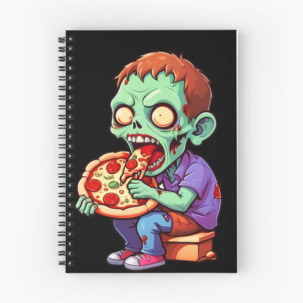 Item preview, #zombie eating pizza , Cute zombie, Watercolor zombie face, funny zombie face, colorful zombie, zombie drawing designed and sold by deluxelion.