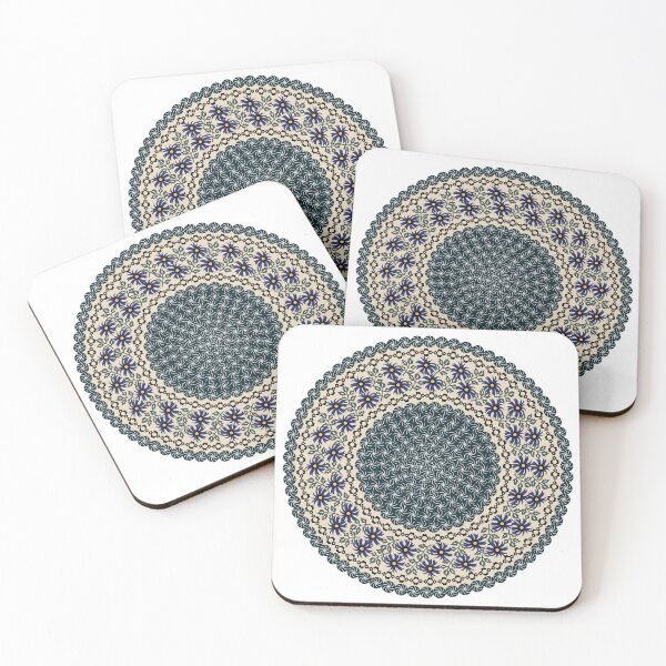 Item preview, Green Bolesławiec Polish ceramics traditional round pattern designed and sold by MashaVed.