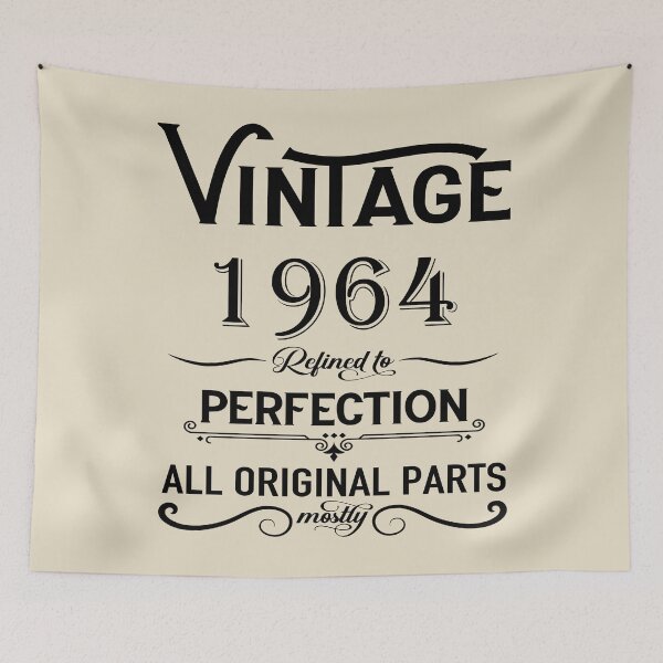 Item preview, Born in 1964 vintage retro classic birthday designed and sold by Alexaltay.