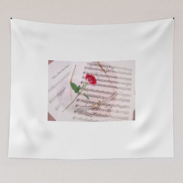 Item preview, Music is like a Red Red Rose designed and sold by AnnDixon.