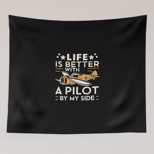 Item preview, Life Is Better With A Pilot By My Side Pilot Wife designed and sold by DomTeesHaven.
