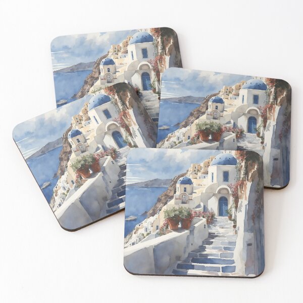 Item preview, Dreaming of Santorini designed and sold by RailtonArt.