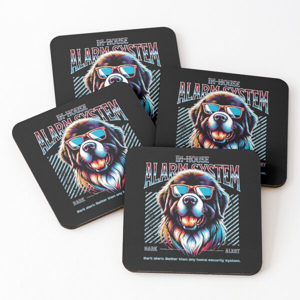 Item preview, Bark Alert Newfoundland Dog designed and sold by RedDesignSyc.