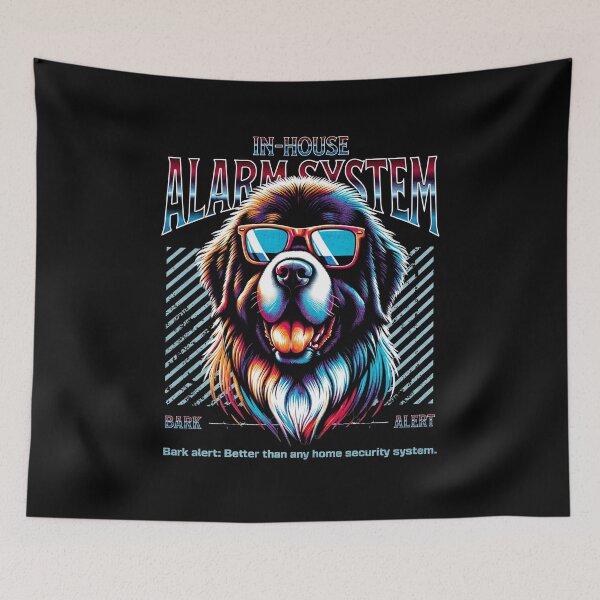 Item preview, Bark Alert Newfoundland Dog designed and sold by RedDesignSyc.