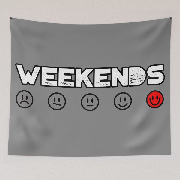 Item preview, WEEKENDS SMILEY EMOJI ICONS designed and sold by 3nityoneart.
