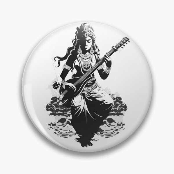 Item preview, SARASWATI - GODDESS OF LANGUAGE, KNOWLEDGE, WISDOM, FLOW, THE ARTS. designed and sold by VTcountrydigital.