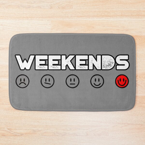 Item preview, WEEKENDS SMILEY EMOJI ICONS designed and sold by 3nityoneart.