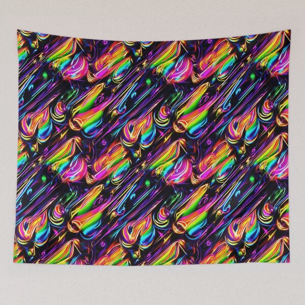 Item preview, Neon Abstract 7 designed and sold by Zendragon-Store.