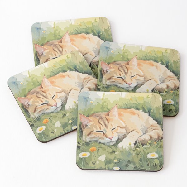 Item preview, Grassy Catnap designed and sold by printmala.