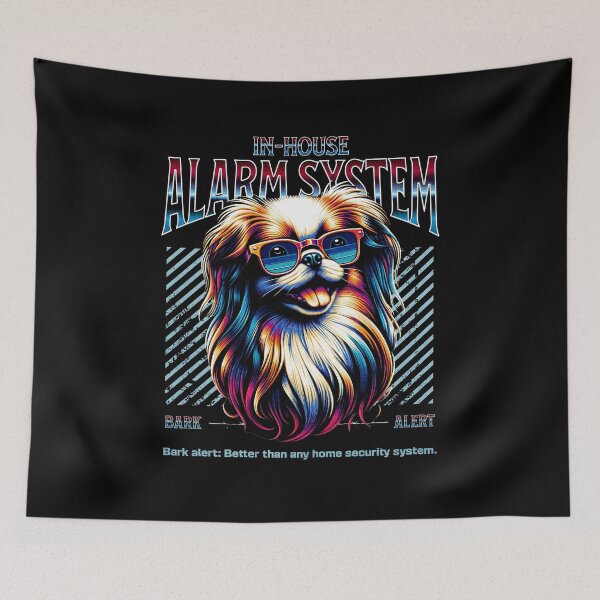 Item preview, Bark Alert Japanese Chin Dog designed and sold by RedDesignSyc.