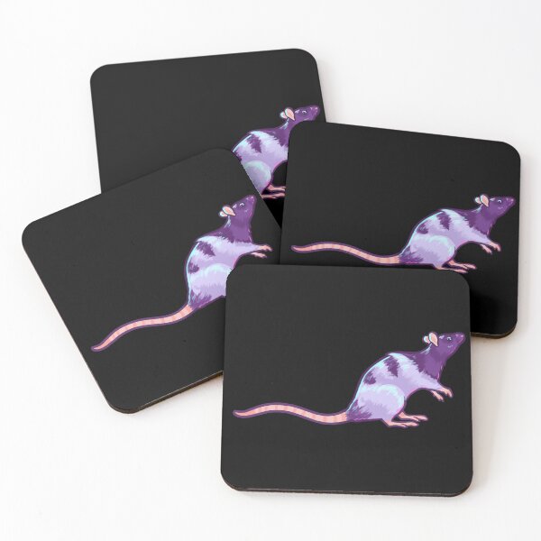 Item preview, Purple Rattie Black Background designed and sold by hollowedskin.
