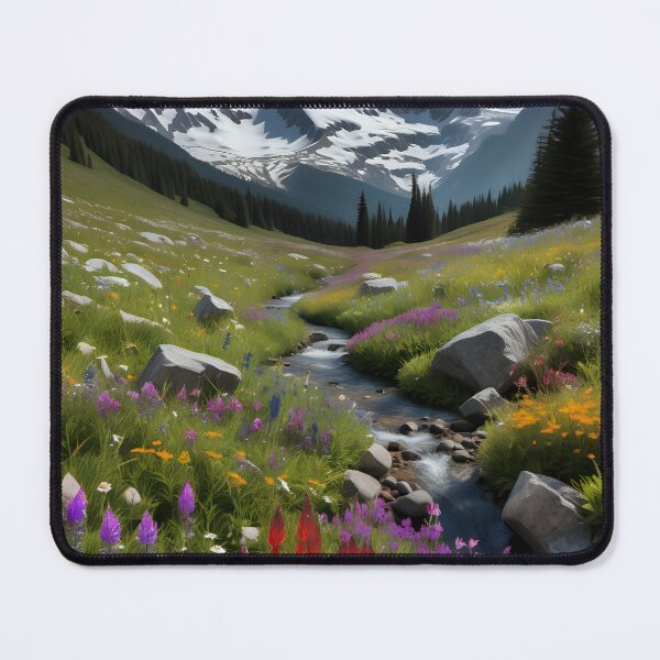 Item preview, Colorfull vegetation in snowy landscape designed and sold by Inspyralia.