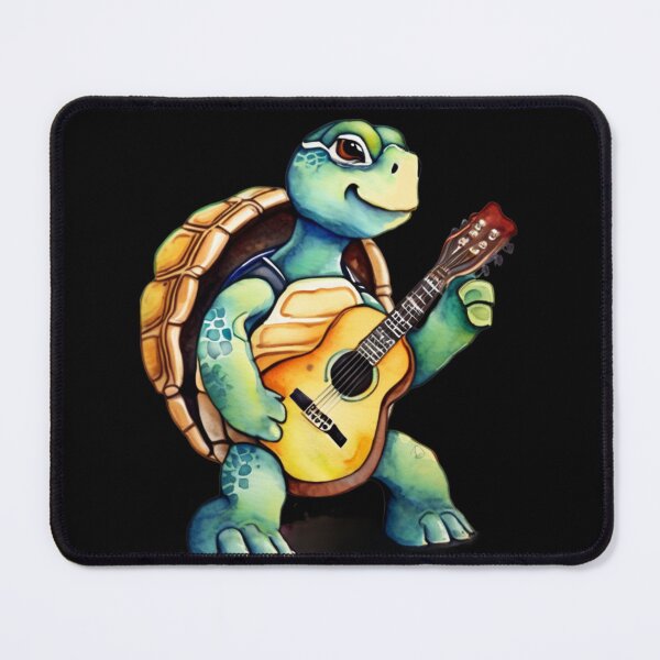 Item preview, turtle with guitar designed and sold by EuropeanPrints.