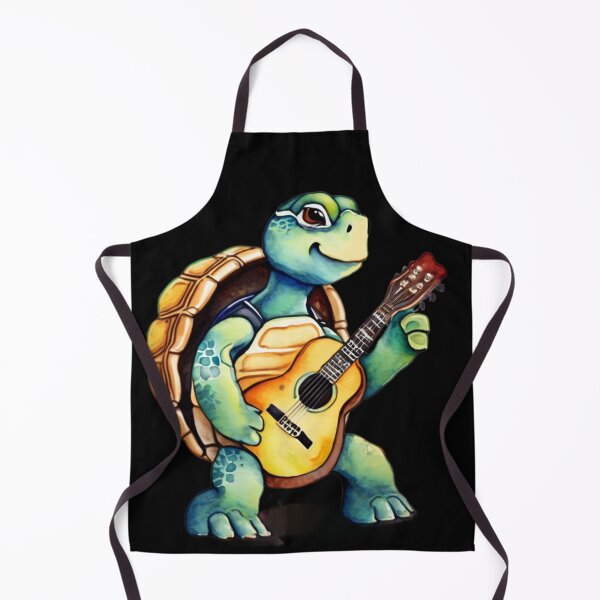 Item preview, turtle with guitar designed and sold by EuropeanPrints.