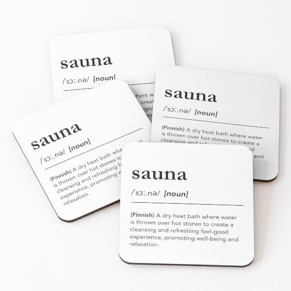 Item preview, Sauna definition, wellness quote, finnish sauna culture, sauna time, sauna lover designed and sold by lagunaklein.