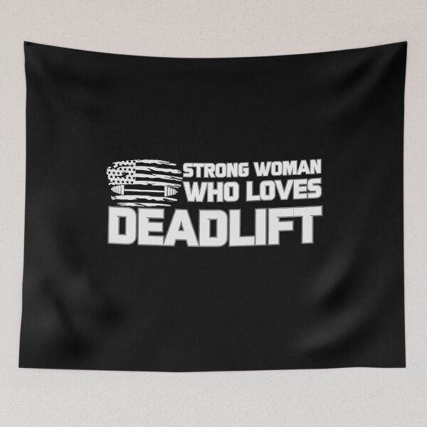 Item preview, Strong Woman Who Loves Deadlift - Motivational Saying designed and sold by GRABAPSHOP.