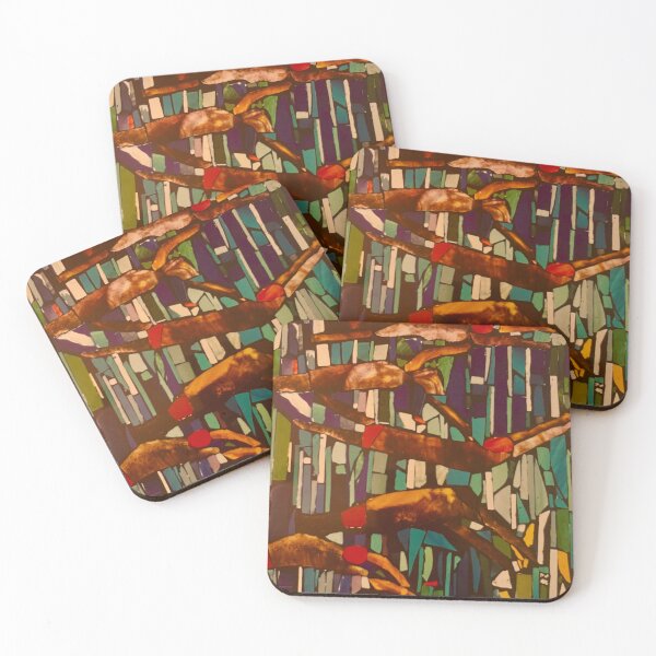 Item preview, Retro Stained glass divers  designed and sold by suzetta.