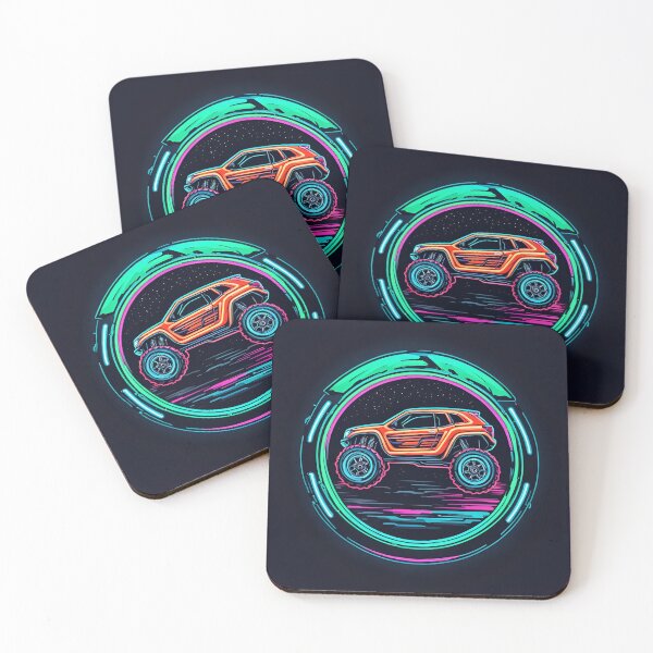 Item preview, Off-Road Orange Racing Car Neon Art  designed and sold by simaso.