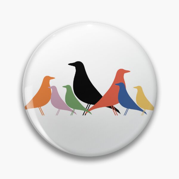 Item preview, Le Corbusier inspired Eames bird colourful gathering - Architecture designed and sold by SLGA-Designs.