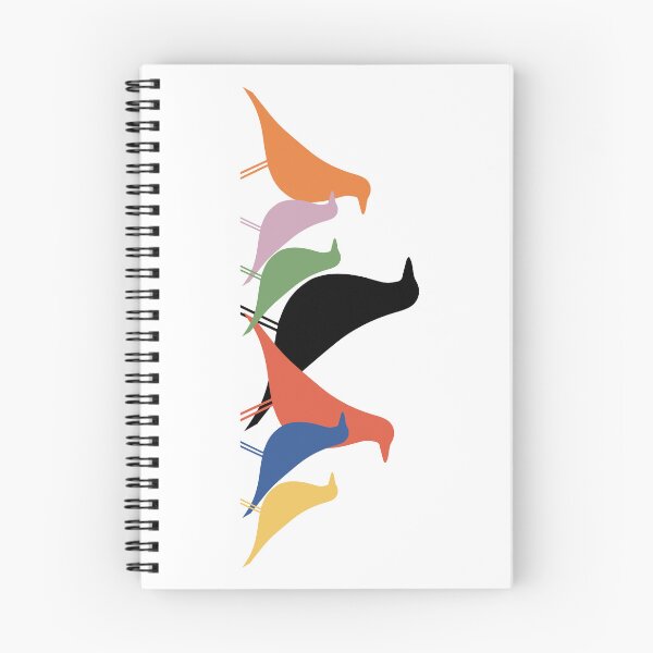 Item preview, Le Corbusier inspired Eames bird colourful gathering - Architecture designed and sold by SLGA-Designs.