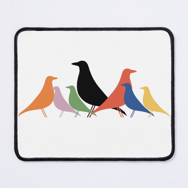 Item preview, Le Corbusier inspired Eames bird colourful gathering - Architecture designed and sold by SLGA-Designs.
