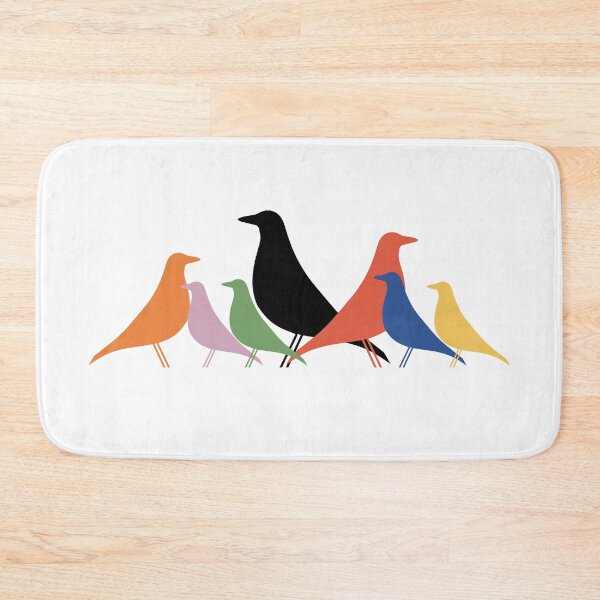 Item preview, Le Corbusier inspired Eames bird colourful gathering - Architecture designed and sold by SLGA-Designs.
