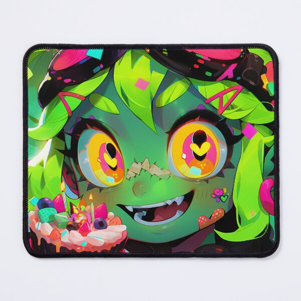 Item preview, Neon Cyber Candy Aesthetic Anime Girl designed and sold by bubblegoth.