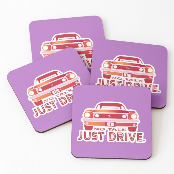 Item preview, No talk Just drive Colorful Ford Mustang Classic car designed and sold by Bram Donker.