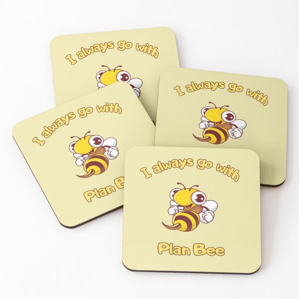Item preview, I Always Go With Plan Bee. Cute Cheeky Bee designed and sold by Rebel-Design.