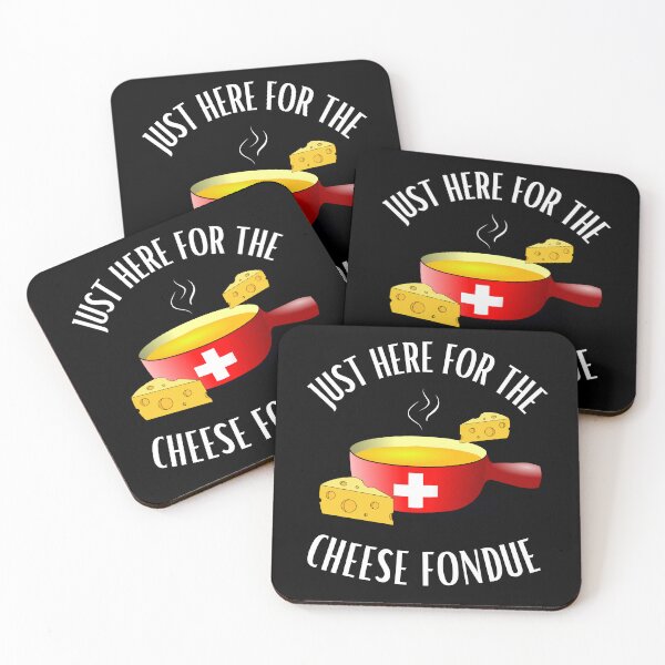 Item preview, Funny saying Just here for the cheese fondue designed and sold by Elwetritsche.