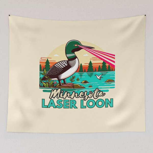 Item preview, Minnesota laser loon designed and sold by YuliaHulia.