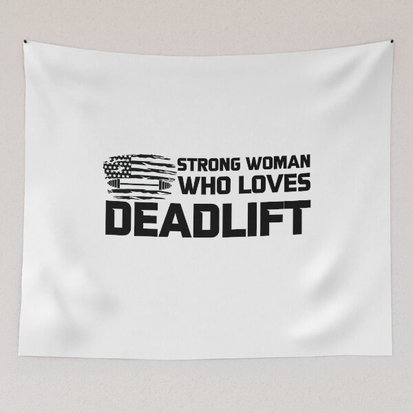 Item preview, Strong Woman Who Loves Deadlift - Motivational Saying designed and sold by GRABAPSHOP.