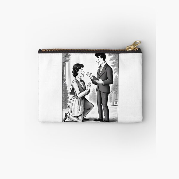 Item preview, A funny cartoon of a woman proposing to a man designed and sold by pretty-Designed.
