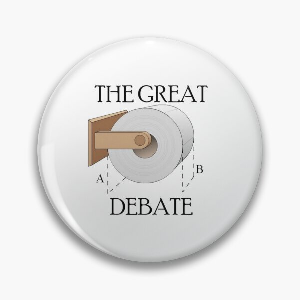 Item preview, The Great Debate. Toilet Paper Meme. Silly Viral Trend designed and sold by SillyMerchant.