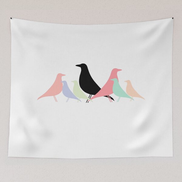 Item preview, Le Corbusier inspired Eames bird Pastel gathering - Architecture designed and sold by SLGA-Designs.