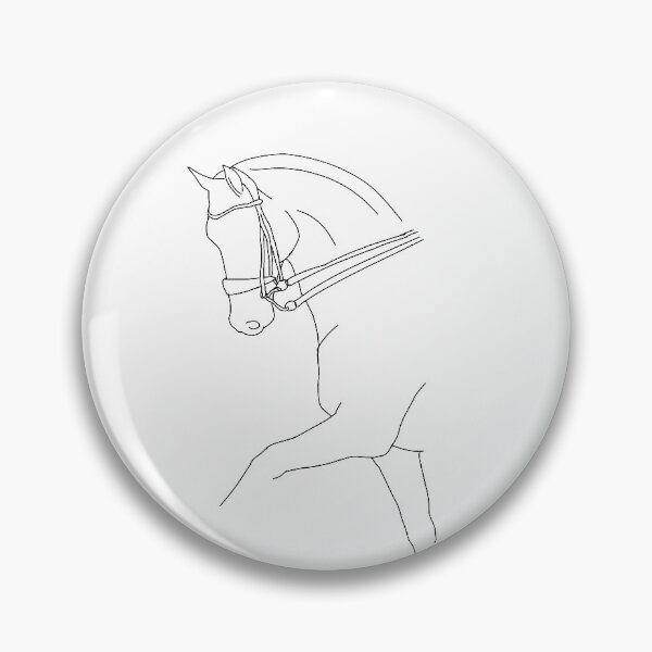Item preview, Dressage Horse Line Art  designed and sold by GraceDesigns26.