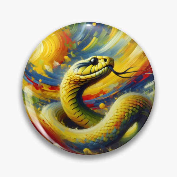 Item preview,  Vibrant Yellow Snake Python Animal for Reptile Enthusiasts designed and sold by dimaxstore.