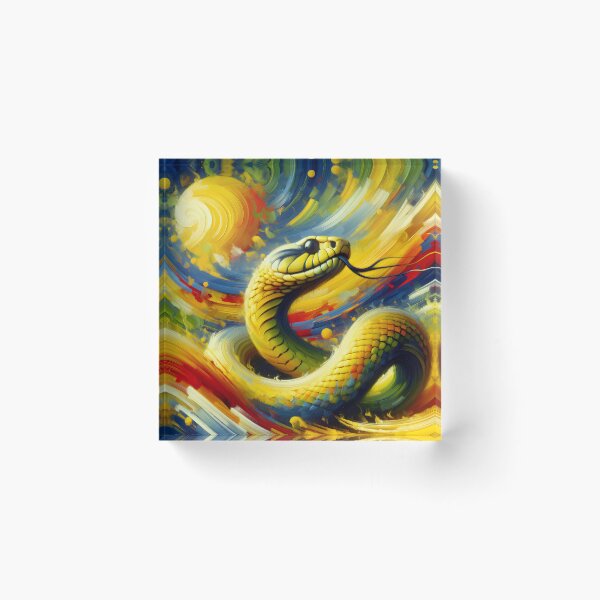 Item preview,  Vibrant Yellow Snake Python Animal for Reptile Enthusiasts designed and sold by dimaxstore.