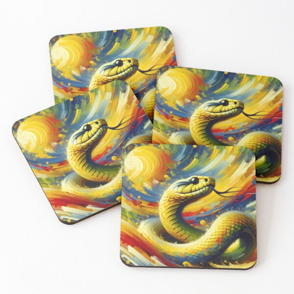 Item preview,  Vibrant Yellow Snake Python Animal for Reptile Enthusiasts designed and sold by dimaxstore.