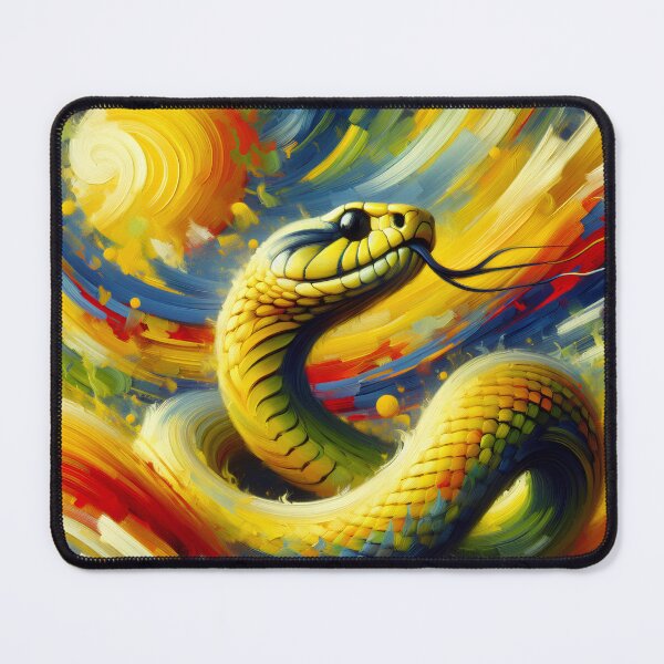 Item preview,  Vibrant Yellow Snake Python Animal for Reptile Enthusiasts designed and sold by dimaxstore.