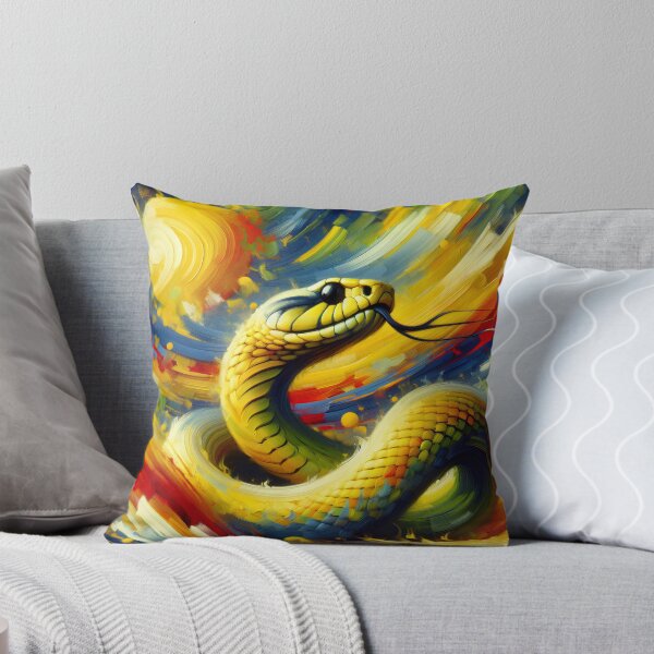 Item preview,  Vibrant Yellow Snake Python Animal for Reptile Enthusiasts designed and sold by dimaxstore.