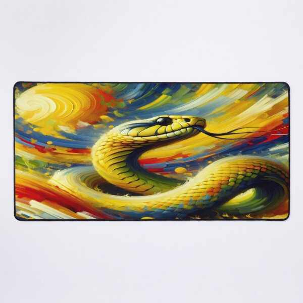 Item preview,  Vibrant Yellow Snake Python Animal for Reptile Enthusiasts designed and sold by dimaxstore.