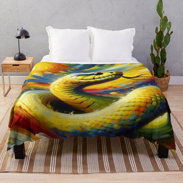Item preview,  Vibrant Yellow Snake Python Animal for Reptile Enthusiasts designed and sold by dimaxstore.
