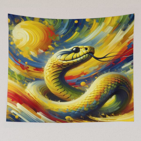 Item preview,  Vibrant Yellow Snake Python Animal for Reptile Enthusiasts designed and sold by dimaxstore.