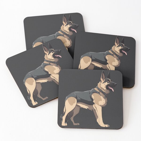Item preview, Anime-style German Shepherd designed and sold by MollyPetDesigns.