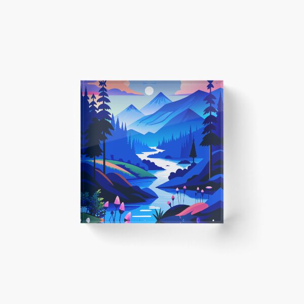 Item preview, soothing nature scene full of flowers designed and sold by rebecadigital.