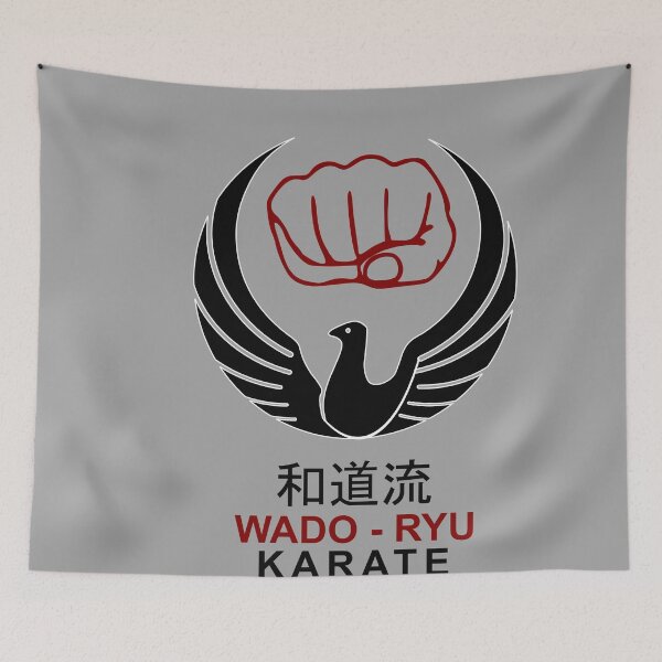 Item preview,  Karate Wado-Ryu Whispers Kanji Cloaked Elegance Gray Design designed and sold by LuizSilva1983.