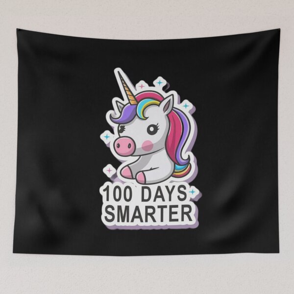 Item preview, Unicorn 100 Days Smarter designed and sold by Redgiant87x.