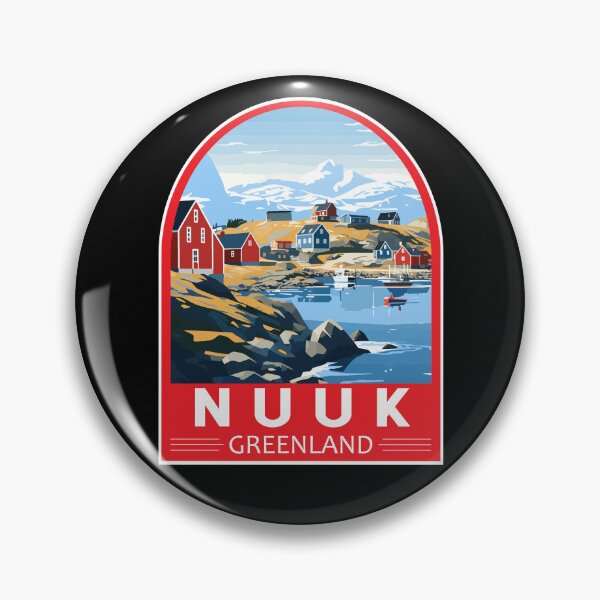 Item preview, Nuuk Greenland Travel Art Emblem designed and sold by KrisSidDesigns.