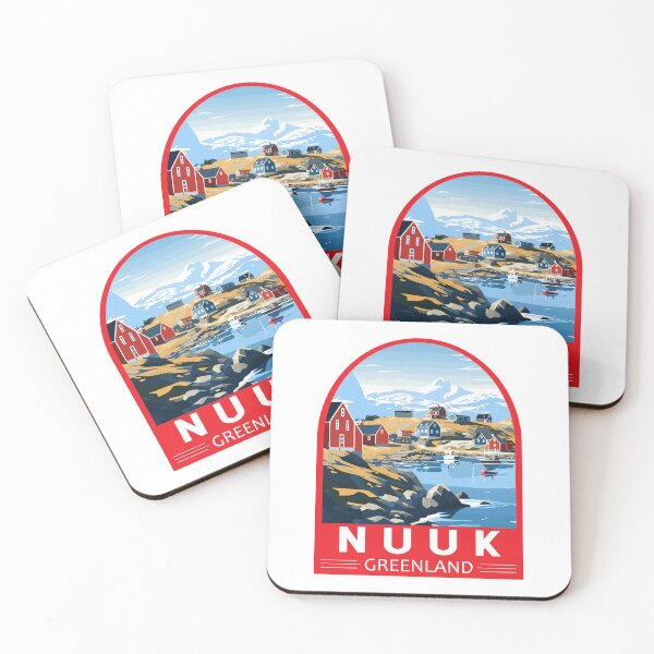 Item preview, Nuuk Greenland Travel Art Emblem designed and sold by KrisSidDesigns.